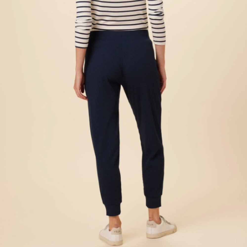 Amour Vert Skylar Paris Rib Joggers Ocean/Navy Size XS